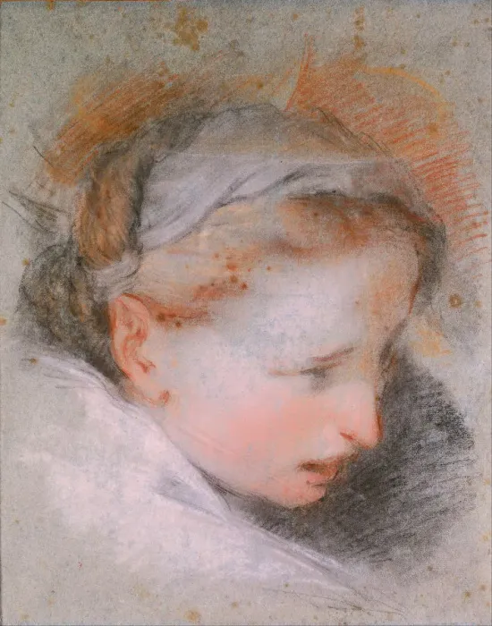 Framed Print : Head of a Woman, 1568-1569. Artist: Barocci, Federigo (1528-1612) Framed Print : Head of a Woman, 1568-1569. Artist: Barocci, Federigo (1528-1612)