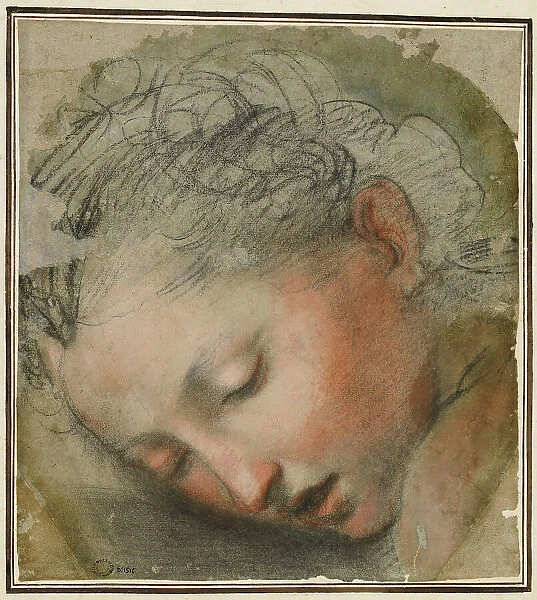 Head of a woman, 1568. Creator: Barocci, Federigo (1528-1612)
