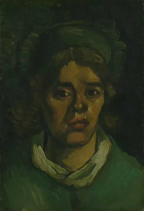 Framed Print : Head of a Woman, 1885. Creator: Gogh, Vincent, van (1853-1890) Framed Print : Head of a Woman, 1885. Creator: Gogh, Vincent, van (1853-1890)