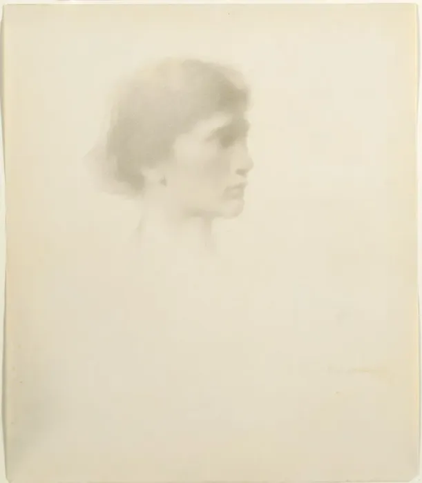 Framed Print : Head of a Woman, 1894 or after. Creator: Thomas Wilmer Dewing (American, 1851-1938) Framed Print : Head of a Woman, 1894 or after. Creator: Thomas Wilmer Dewing (American, 1851-1938)