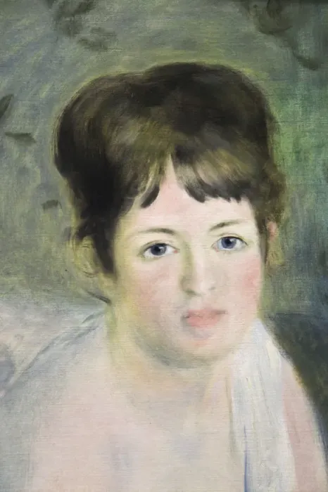 Framed Print : Head of a Woman, c1876. Artist: Pierre-Auguste Renoir Framed Print : Head of a Woman, c1876. Artist: Pierre-Auguste Renoir