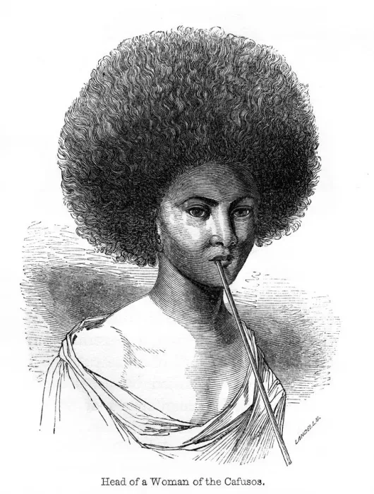 Framed Print : Head of a Woman of the Cafusos, 1848. Artist: Ebenezer Landells Framed Print : Head of a Woman of the Cafusos, 1848. Artist: Ebenezer Landells