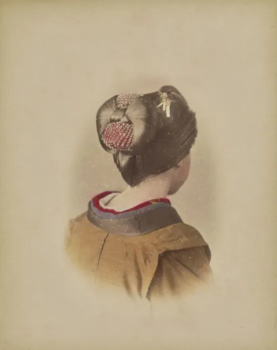 Framed Print : Head of a woman, Japan, 1875-1897. Creator: Unknown Framed Print : Head of a woman, Japan, 1875-1897. Creator: Unknown