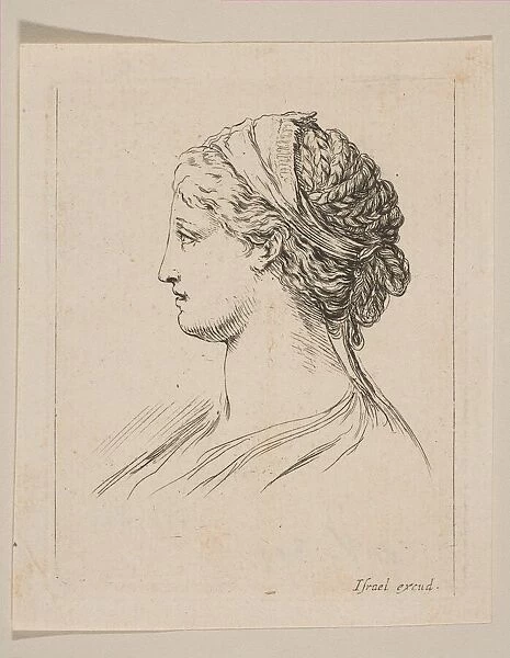 Head of a Woman in Profile, 1650. Creator: Stefano della Bella