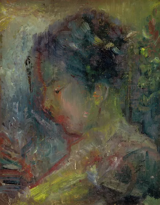 Framed Print : The Head of a Woman in Profile, around 1930. Creator: Arnold Peter Weisz-Kubincan Framed Print : The Head of a Woman in Profile, around 1930. Creator: Arnold Peter Weisz-Kubincan