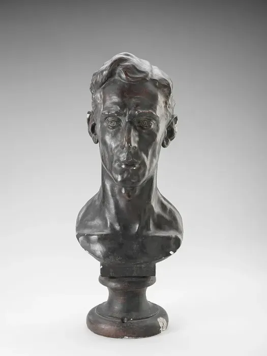 Framed Print : Head of Young Man, 1929. Creator: John G Prasuhn Framed Print : Head of Young Man, 1929. Creator: John G Prasuhn
