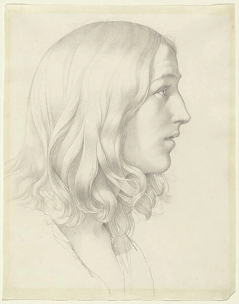 Head of a Young Man, c. 1818. Creator: Gustav Heinrich Nacke