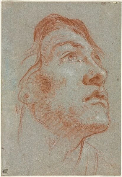 The Head of a Young Man Looking Upwards to the Right, before 1752