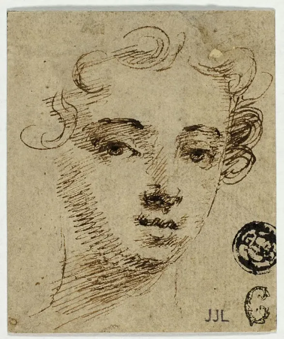 Framed Print : Head of Young Woman, n.d. Creator: Peter Lely Framed Print : Head of Young Woman, n.d. Creator: Peter Lely