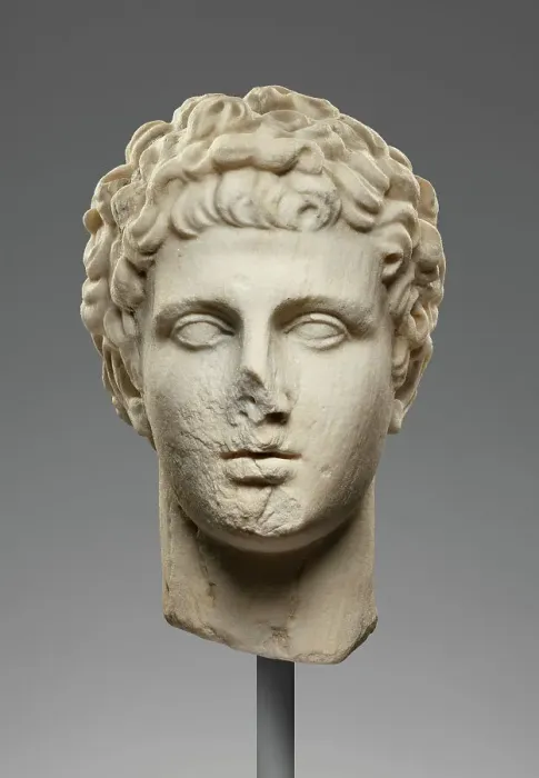 Framed Print : Head of a Youth, 1st century B.C.-1st century A.D. Creator: Unknown Framed Print : Head of a Youth, 1st century B.C.-1st century A.D. Creator: Unknown