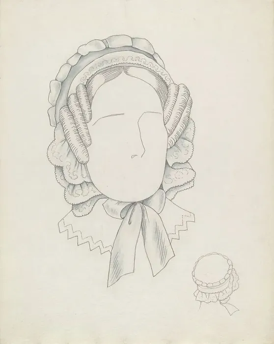 Framed Print : Headdress, c. 1937. Creator: Eva Noe Framed Print : Headdress, c. 1937. Creator: Eva Noe