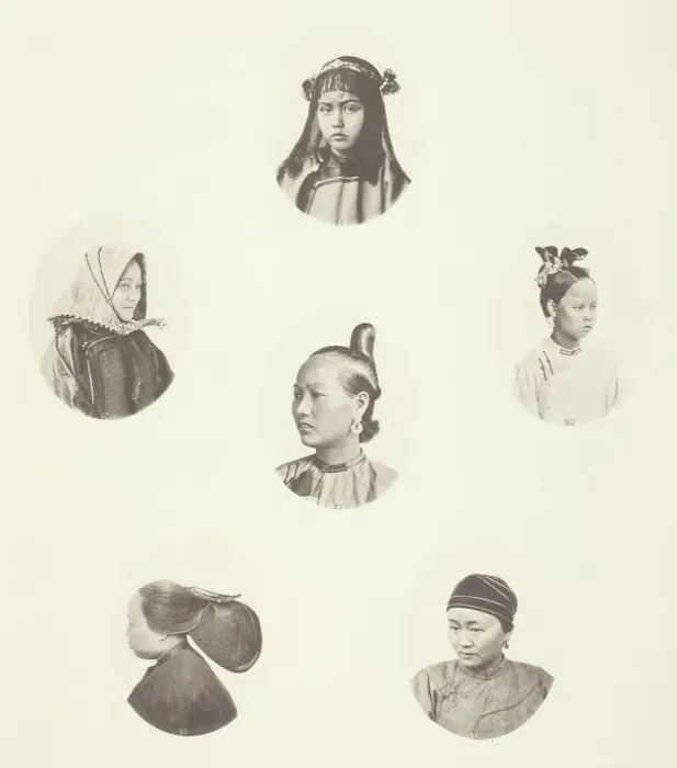 Framed Print : Headdress of Cantonese Girl; Winter Headdress; Coiffure of Swatow Woman; Coiffure of Framed Print : Headdress of Cantonese Girl; Winter Headdress; Coiffure of Swatow Woman; Coiffure of