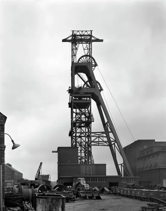 Framed Print : The headgear at Clipstone Colliery, Nottinghamshire, 1963. Artist: Michael Walters Framed Print : The headgear at Clipstone Colliery, Nottinghamshire, 1963. Artist: Michael Walters
