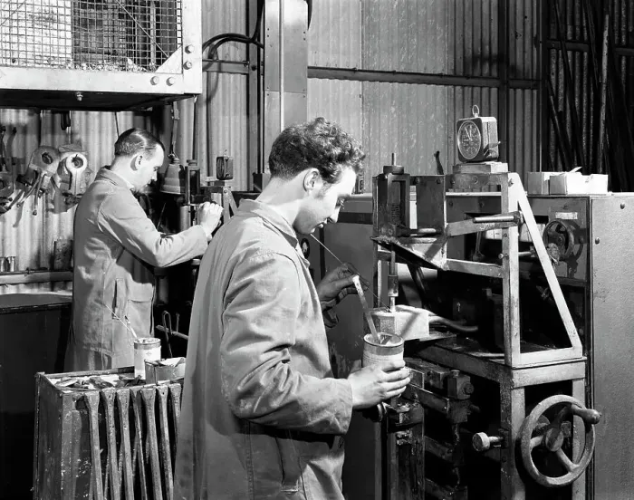 Framed Print : Heading at the Edgar Allen Steel Foundry, Sheffield, South Yorkshire, 1962. Artist Framed Print : Heading at the Edgar Allen Steel Foundry, Sheffield, South Yorkshire, 1962. Artist