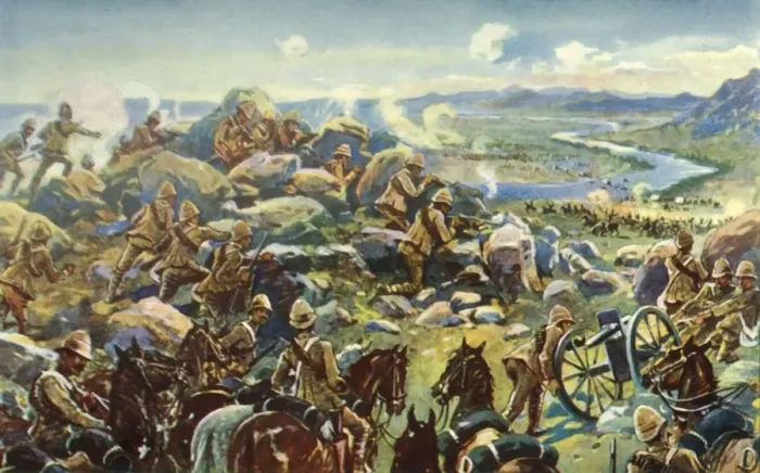 Framed Print : Heading Off Cronje - General French Blocking the Way at Koodoosrand Drift, (1901) Framed Print : Heading Off Cronje - General French Blocking the Way at Koodoosrand Drift, (1901)