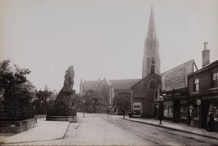Framed Print : Headingley, Yorkshire: St Michael's Church and the Shire Oak, 1897. Creator: Francis Frith. Headingley, Yorkshire: St Michael's Church and the Shire Oak, 1897 Framed Print : Headingley, Yorkshire: St Michael's Church and the Shire Oak, 1897. Creator: Francis Frith. Headingley, Yorkshire: St Michael's Church and the Shire Oak, 1897