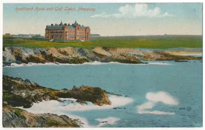 Framed Print : Headland Hotel and Golf Links, Newquay, c1910 Framed Print : Headland Hotel and Golf Links, Newquay, c1910