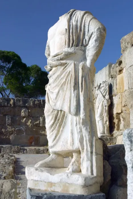 Framed Print : Headless statue, Roman gymnasium, Salamis, North Cyprus Framed Print : Headless statue, Roman gymnasium, Salamis, North Cyprus