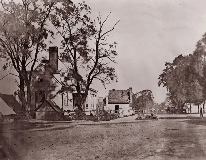 Framed Print : Headquarters of Capt. H. B. Blood, A. Q. M. at City Point, Virginia, 1861-65 Framed Print : Headquarters of Capt. H. B. Blood, A. Q. M. at City Point, Virginia, 1861-65