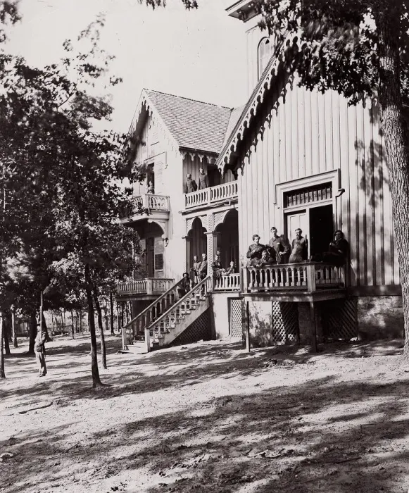 Framed Print : Headquarters of General Hooker, 1861-65. Creator: Alexander Gardner