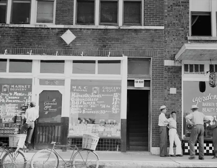 Framed Print : Headquarters of the Southern Tenant Farmers Union, Memphis, Tennessee, 1937. Creator: Dorothea Lange Framed Print : Headquarters of the Southern Tenant Farmers Union, Memphis, Tennessee, 1937. Creator: Dorothea Lange