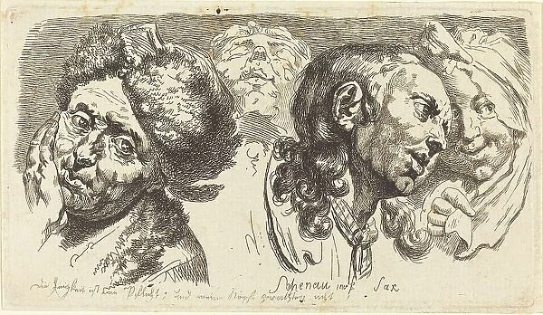 Four Heads, 1765. Creator: Johann Eleazar Schenau