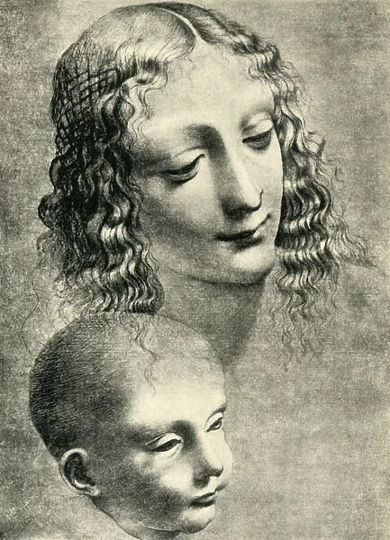 Heads of the Virgin and Child, c1492-1494, (1943). Creator: Giovanni Antonio Boltraffio