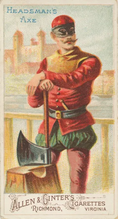 Framed Print : Headsmans Axe, from the Arms of All Nations series (N3) for Allen & Framed Print : Headsmans Axe, from the Arms of All Nations series (N3) for Allen &