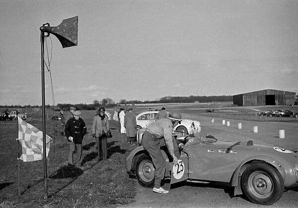 Healey Silverstone at Snetterton Circuit, Norfolk 1953. Creator: Unknown