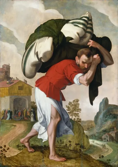 Framed Print : The Healing of the Paralytic, c. 1560 / 1590. Creator: Unknown Framed Print : The Healing of the Paralytic, c. 1560 / 1590. Creator: Unknown