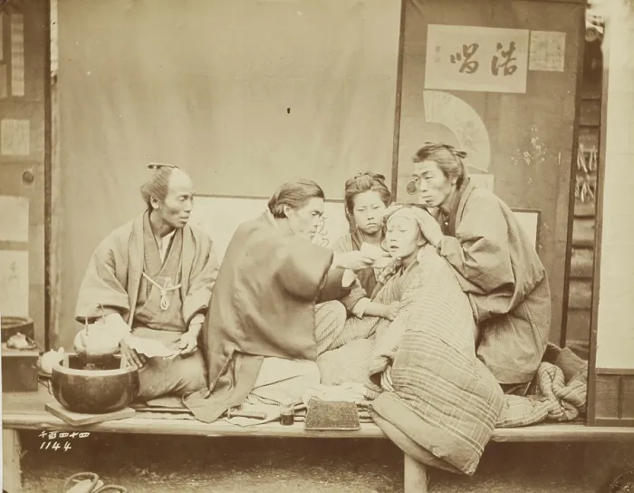 Framed Print : Healing the Sick, 1884. Creator: Unknown Framed Print : Healing the Sick, 1884. Creator: Unknown