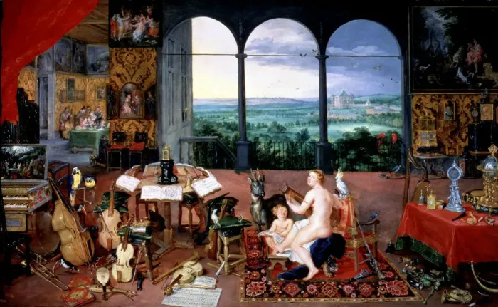 Framed Print : The Hearing, 1617, by Jan Brueguel Framed Print : The Hearing, 1617, by Jan Brueguel