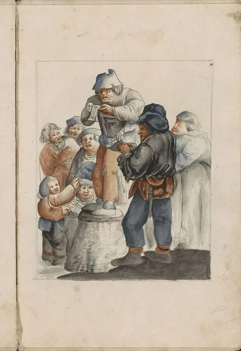 Framed Print : Hearing, 1696. Creator: Hendrick van Beaumont Framed Print : Hearing, 1696. Creator: Hendrick van Beaumont