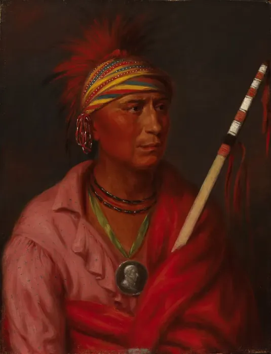 Framed Print : No Heart (Nan-che-ning-ga), 1837. Creator: Charles Bird King Framed Print : No Heart (Nan-che-ning-ga), 1837. Creator: Charles Bird King