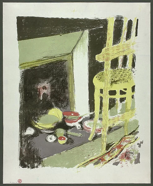 The Hearth, plate eight from Landscapes and Interiors, 1899. Creator: Edouard Vuillard