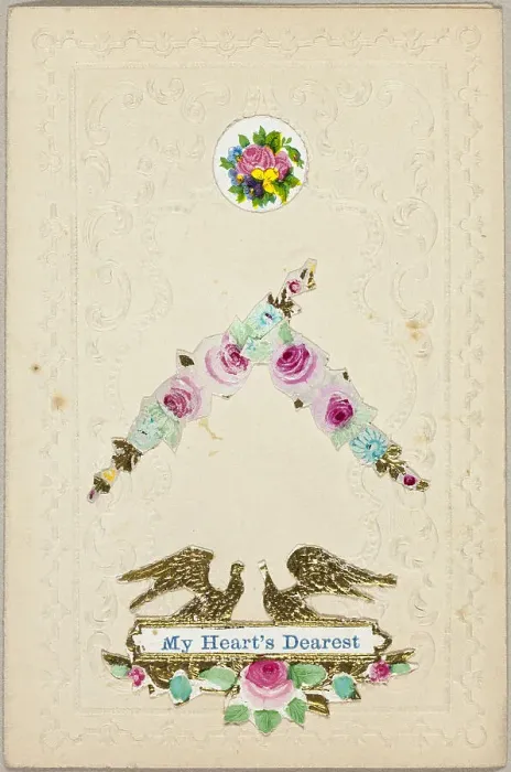 Framed Print : My Heart's Dearest (Valentine), c.1830. Creator: Unknown