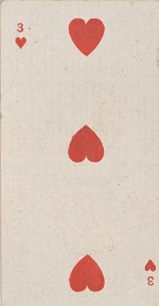 Three Hearts (red), from the Playing Cards series (N84) for Duke brand cigarettes, 1888