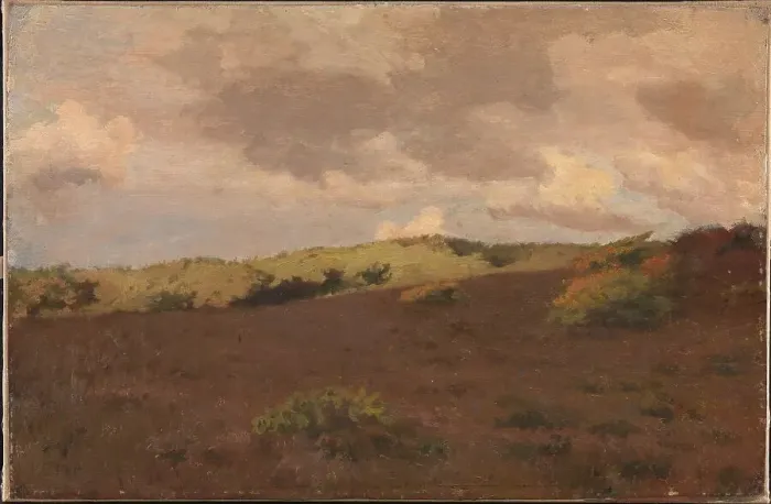 Framed Print : Heathland, autumn, 1902. Creator: Christian Mourier-Petersen Framed Print : Heathland, autumn, 1902. Creator: Christian Mourier-Petersen