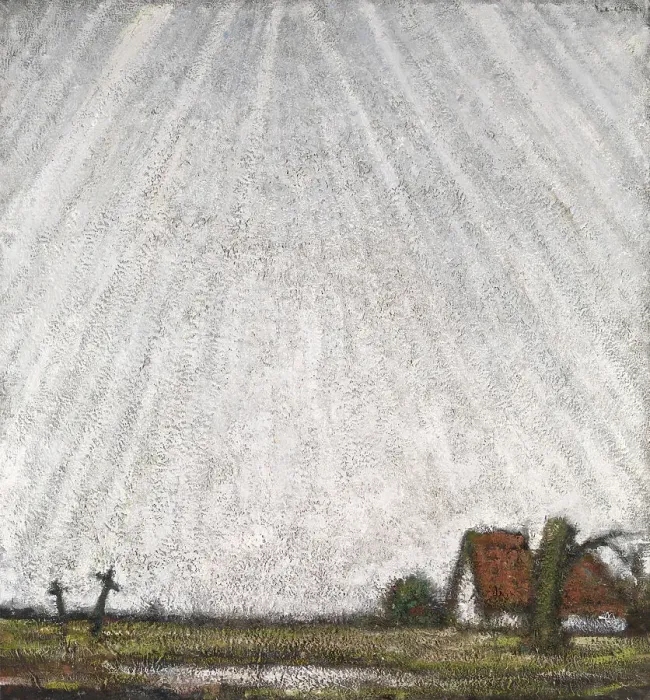 Framed Print : Heaven Weeping upon the Rubble, c1900-1920. Creator: Jakob Smits Framed Print : Heaven Weeping upon the Rubble, c1900-1920. Creator: Jakob Smits