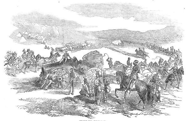Heaving Guns, at Balaclava, 1854. Creator: Unknown