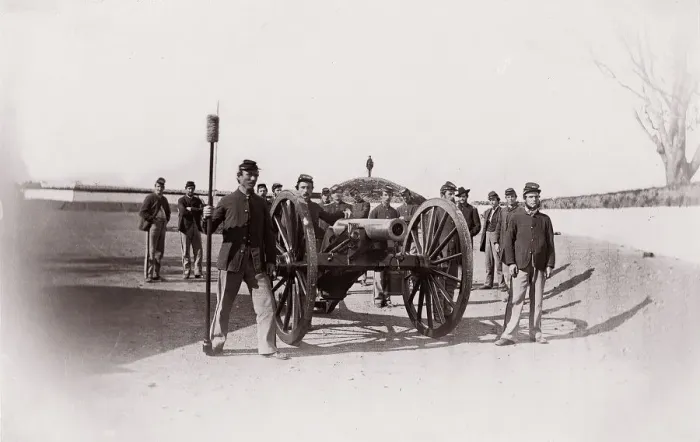 Framed Print : Heavy Artillery, 1861-65. Creator: Unknown Framed Print : Heavy Artillery, 1861-65. Creator: Unknown