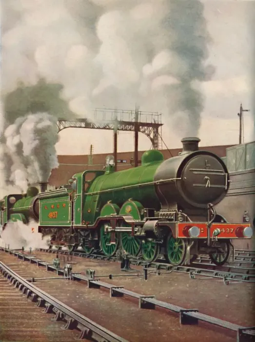 Framed Print : A Heavy Express Train Leaving Kings Cross, L. N. E. B. 1926 Framed Print : A Heavy Express Train Leaving Kings Cross, L. N. E. B. 1926