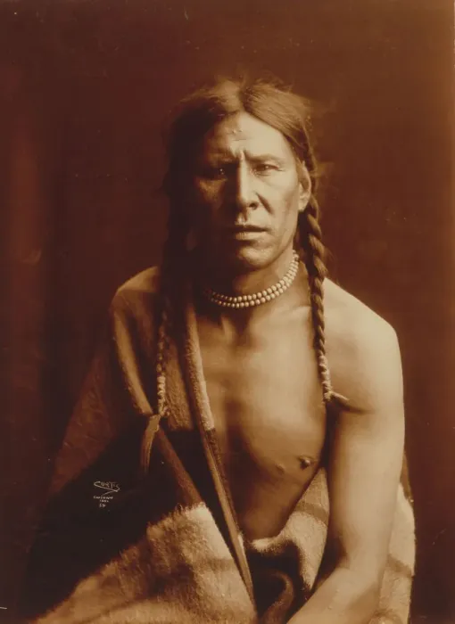 Framed Print : Heavy Shield, c1900. Creator: Edward Sheriff Curtis Framed Print : Heavy Shield, c1900. Creator: Edward Sheriff Curtis