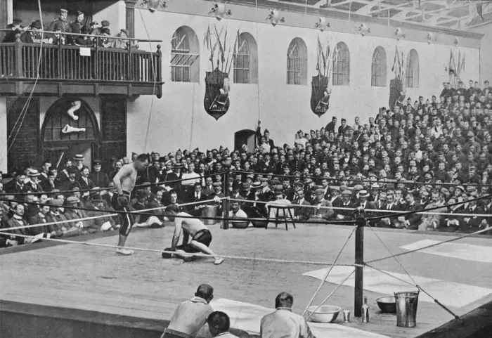 Framed Print : The Heavyweight Championship at Aldershot, c1901, (1903). Artist: C Knight Framed Print : The Heavyweight Championship at Aldershot, c1901, (1903). Artist: C Knight