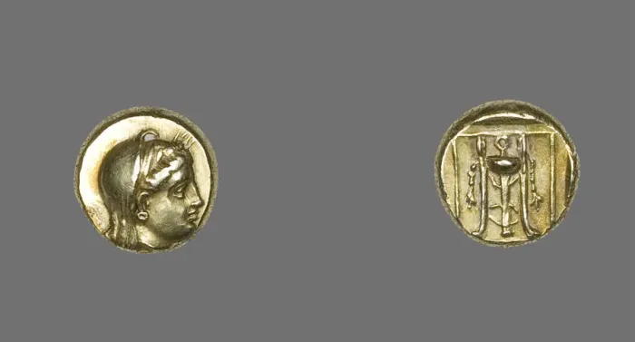 Framed Print : Hecta (Coin) Depicting the Goddess Demeter, 400-350 BCE. Creator: Unknown Framed Print : Hecta (Coin) Depicting the Goddess Demeter, 400-350 BCE. Creator: Unknown