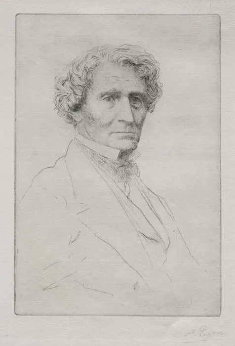 Framed Print : Hector Berlioz. Creator: Alphonse Legros (French, 1837-1911) Framed Print : Hector Berlioz. Creator: Alphonse Legros (French, 1837-1911)