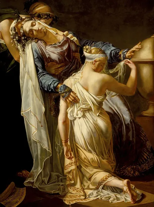 Framed Print : Hecuba and Polyxena, after 1814. Artist: Blondel, Merry-Joseph (1781-1853) Framed Print : Hecuba and Polyxena, after 1814. Artist: Blondel, Merry-Joseph (1781-1853)