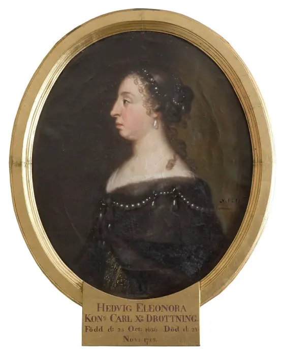 Framed Print : Hedvig Eleonora, 1636-1715, Princess of Holstein-Gottorp, Queen of Sweden, c17th century. Creator: David Klocker Ehrenstrahl Framed Print : Hedvig Eleonora, 1636-1715, Princess of Holstein-Gottorp, Queen of Sweden, c17th century. Creator: David Klocker Ehrenstrahl