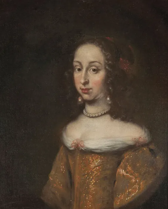 Framed Print : Hedvig Eleonora, 1636-1715, Princess of Holstein-Gottorp, Queen of Sweden, c.1651. Creator: Jurgen Ovens Framed Print : Hedvig Eleonora, 1636-1715, Princess of Holstein-Gottorp, Queen of Sweden, c.1651. Creator: Jurgen Ovens