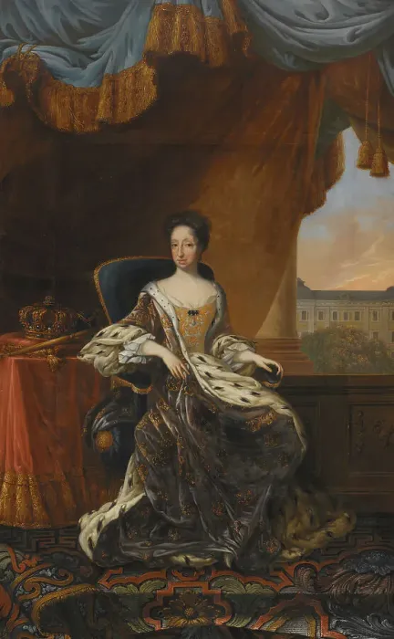 Framed Print : Hedvig Eleonora, 1636-1715, Queen of Sweden, late 17th-early 19th century. Creator: David von Krafft Framed Print : Hedvig Eleonora, 1636-1715, Queen of Sweden, late 17th-early 19th century. Creator: David von Krafft